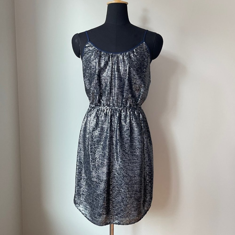 Rebecca Taylor Navy Sequin Dress